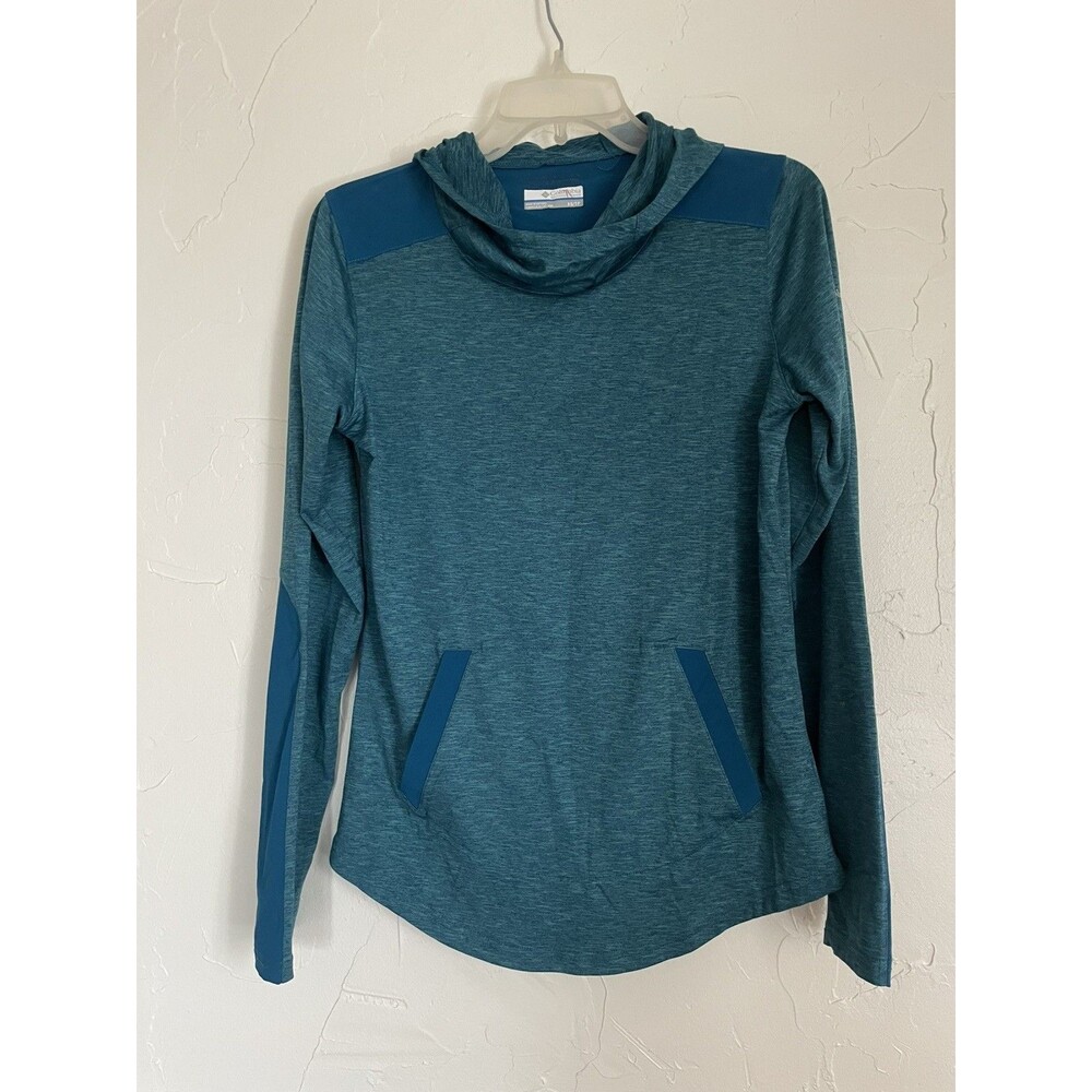 Columbia Hoodie Womens XS Blue Omni-Wick Pullover Sun Protection
